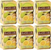 BASILUR Lemon Lime - Ceylon zwarte thee met natuurlijk citroen- en limoenaroma, 25x2 g