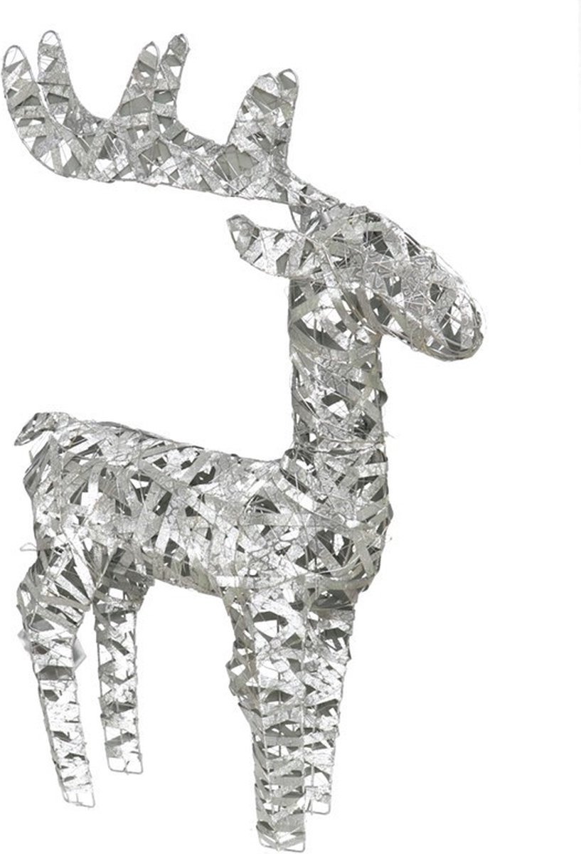 Metalen Rendier met 50 LEDs - Kerstverlichting - 66cm hoog