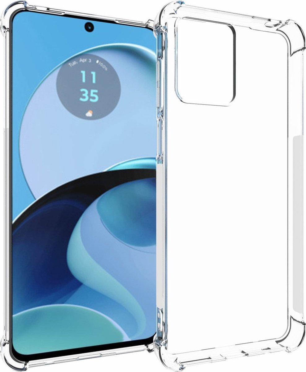 Anti-shock Back Cover voor de Motorola Moto G14 Transparant