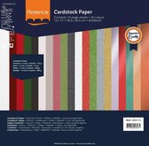 Florence Cardstock Papier Kerst - Multipack - 30,5x30,5cm - 75 stuks