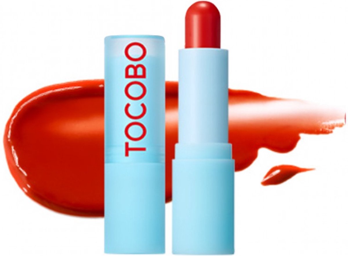 TOCOBO Glass Tinted Lip Balm 013 Tangerine Red - Korean Vegan Lip Beauty