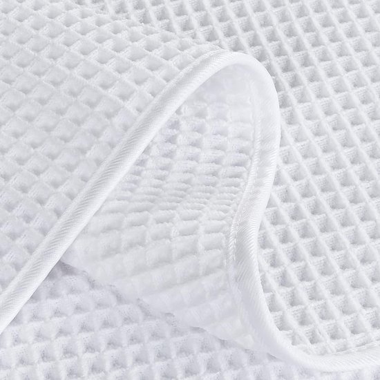 POLYTE Ultra Premium microvezel keukenhanddoek, doek, theedoek, wafelpatroon, 8 stuks (30 x 30 cm, wit