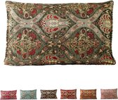 Decoratieve kussenhoes met ritssluiting voor slaapkamer - sofakussen - perfect voor woondecoratie verkrijgbaar in meerdere maten en kleuren (30x50cm) (groen)