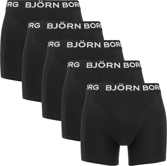 Björn Borg Caleçon Essential - Sous-vêtements - Boxer - 5 pièces - Hommes - Taille XL - Zwart