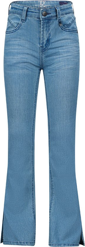 Meisjes jeans broek - Anouk light indigo - Licht blauw denim