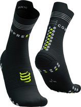 Pro Racing Socks v4.0 Run High Flash - Black/Fluo Yellow