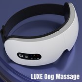 Allernieuwste.nl® LUXE Oogmassage Apparaat Massage bril - Eye massage - Hoofdmassage – Bluetooth - Oplaadbaar - Div. Oog Massages met Warmte Kompres - Tegen Migraine / Hoofdpijn / Wallen / Stress - Oogmasker