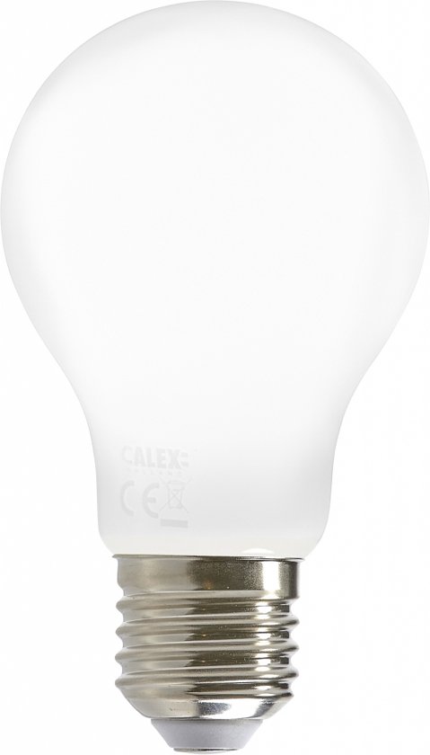 Calex Lichtbron E27 Standaardlamp - Glas - Wit - 6 x 11 x 6 cm (BxHxD)