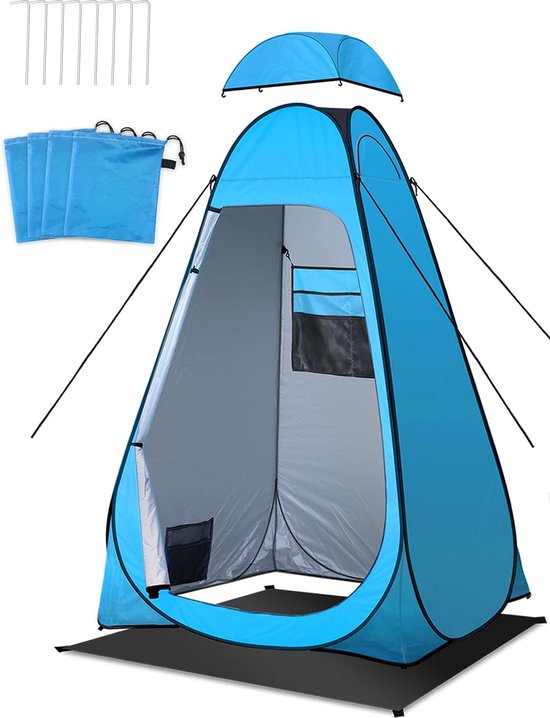 Tente de douche, pour camping, tente WC pop-up, 120 x 120 x 195 cm,  étanche, intimité,... | bol.com