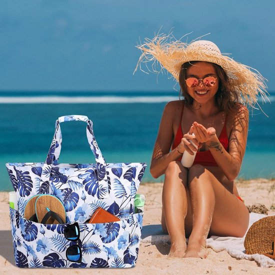 Grand sac de plage pour femme, sac à bandoulière, sac à main étanche,  résistant au