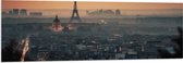 PVC Schuimplaat- Eiffeltoren - Parijs - Stad - Gebouw - 150x50 cm Foto op PVC Schuimplaat