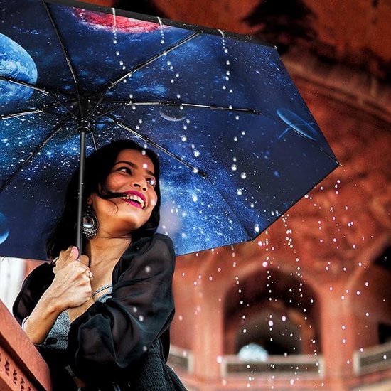 Parapluie de poche compact résistant aux tempêtes, mécanisme d