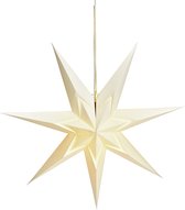 Décoration étoile de Noël G. Wurm - blanc - 60 cm - papier - 7 points - Décorations de Noël