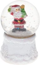 Feeric Lights snowglobe - mini - kerstman - met licht - 4,5 x 7 cm