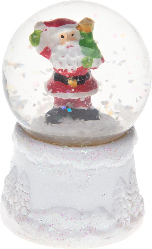 Foto: Feeric lights snowglobe mini kerstman met licht 4 5 x 7 cm