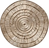 Krist+ Placemat - metallic goud - rond - D38 cm - kunststof