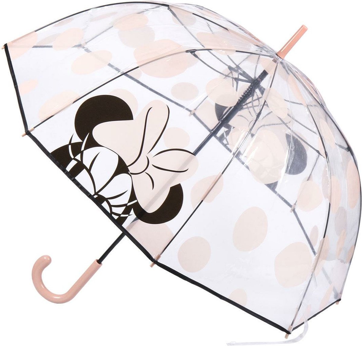 Disney Minnie Mouse paraplu - licht roze - D89 cm - voor kinderen - Paraplu's