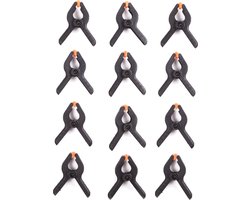 Benson Zeilklemmen - 16x - kunststof - 6 cm - veerklemmen - klemmen - zeilen vastzetten