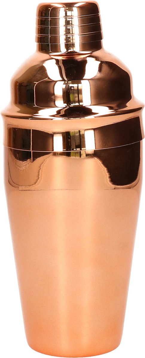 Alpina Cocktailshaker - 550 ml - koperkleur - RVS - Bar - Cocktails maken - Mix/shake bekers