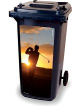 Kliko sticker - Golf Sunrise - container sticker - afvalbak stickers - vuilnisbak - CoverArt