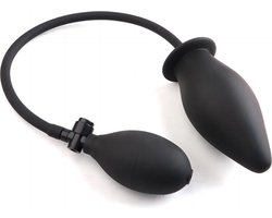 Buttplug - Buttplugs - Buttplug opblaasbaar - Anaal plug - Zwart