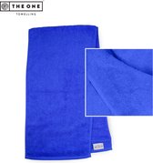 The One Towelling Sporthanddoek - Fitness handdoek - 100% Gekamd katoen - 450 gr/m² - 30 x 130 cm - Koningsblauw