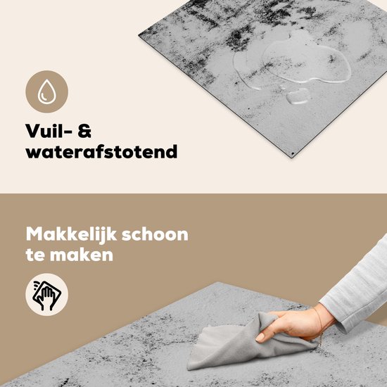 CTC-Trade | fornuisafdekplaten 60 x 52 cm keramische afdekking glas spatbescherming afdekplaat glasplaat fornuis keramische afdekking keuken bruin koffie
