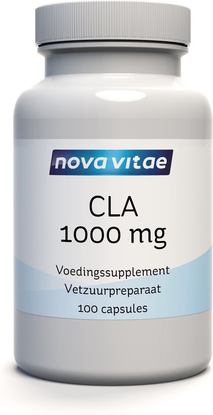 Foto: Nova vitae cla geconjugeerd linolzuur fatburner 1000 mg 100 capsules