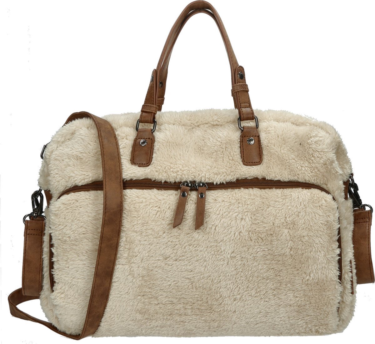 Enrico Benetti Teddy Luiertas / mombag / schoudertas 66655 - Off white