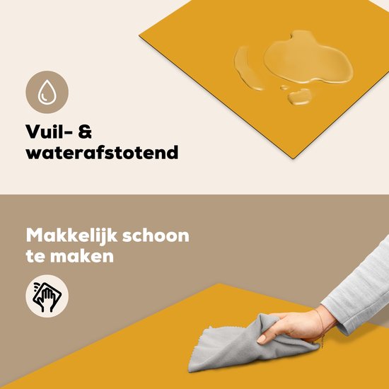 KitchenYeah® Inductie beschermer 60x52 cm - Okergeel - Herfst - Interieur - Kookplaataccessoires - Afdekplaat voor kookplaat - Inductiebeschermer - Inductiemat - Inductieplaat mat