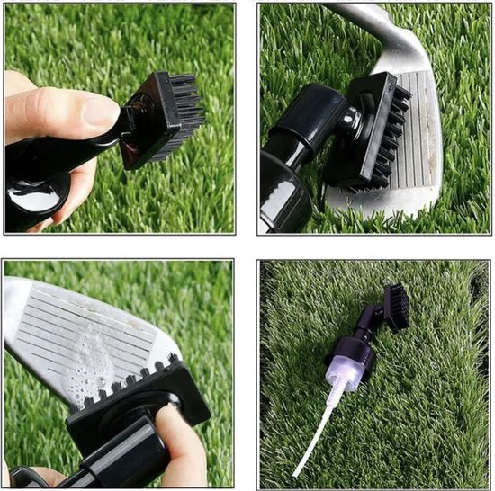 Golfclub Borstel met Spray - Golf Accessoires - Cleaner - Reiniger - Golfclub Borstel met Reservoir - Golf - ATHLIX - ATHLIX