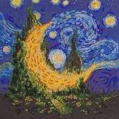 Kralen borduurpakket abris Art - Cypress Moon - borduren met parels - borduren met kralen - 20 x 20 cm - compleet pakket