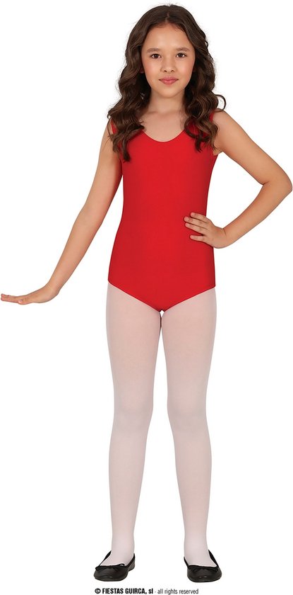Guirca - Costume de Danse et de Divertissement - Costume de Gymnase de Ballet Rouge Enfant Fille - Rouge - Taille 110 - Noël - Déguisements