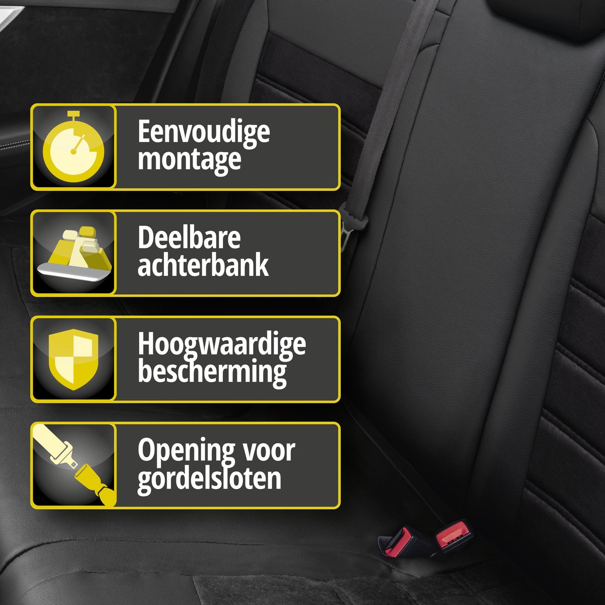 Housse de siège Bari pour Audi A4 Avant (8W5, 8WD, B9) 08/2015-auj., 1  housse de siège arrière pour les sièges sport, Housses de siège pour Audi  A4 Avant