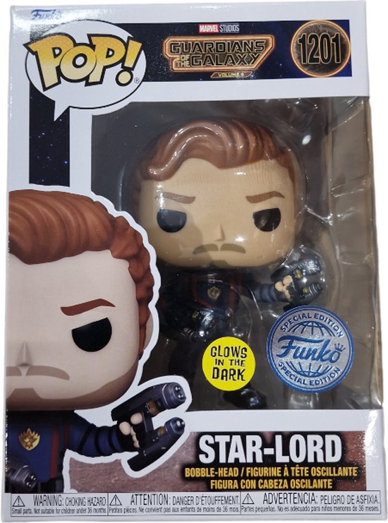 Funko Pop! Guardians of the Galaxy: Vol. 3 - Star Lord Glow in the Dar