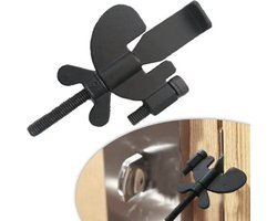 Deurslot - Afstelbaar - Deurslot voor stompe deuren - Anti-inbraak - Anti-diefstal - Veiligheid - Thuis - Hotel - Reizen - Deur Lock - RVS - Deur Stopper - Kindveilig