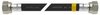 Bonfix - Universele buigbare  - rubberen gasslangset - 200 cm - kleur zwart - met 2 x wartel -moer M24 bi.dr. - Gastec QA keur