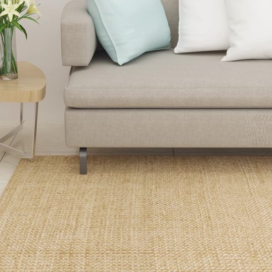 The Living Store Sisal Vloerkleed - 66 x 300 cm - Anti-slip - Natuurlijk materiaal