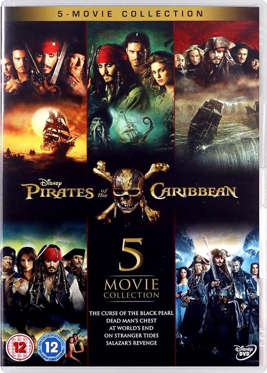 Pirates Of The Caribbean 1-5 (DVD)