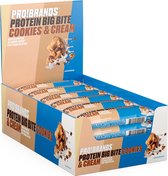 Pro!Brands | Protein Bar BigBite | Cookies & Cream | 24 Stuks | 24 x 45 gram