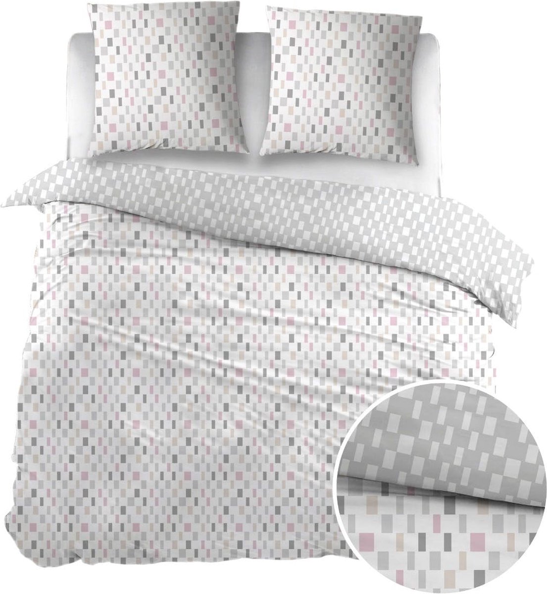 Percalino Home Pommes Housse de couette 240x220 cm Percale coton 100%