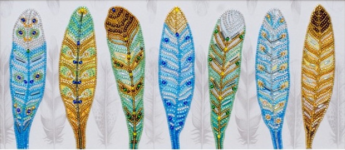Borduurpakket met kralen/parels - The Bounty of Colors - De Gift van Kleuren - VDV - kralen borduren - parels borduren