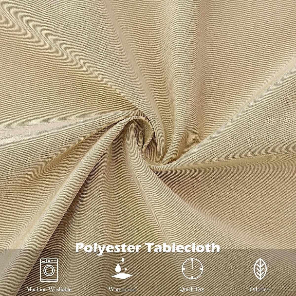 Yeahshion Tafelkleed, rond, vlekbestendig, blauwe bloem, diameter 120 cm, waterdicht tafelkleed van polyester, voor tafel, eetkamer, restaurant Yeahshion Tafelkleed, rond, vlekbestendig, blauwe bloem, diameter 120 cm, waterdicht tafelkleed van polyester, voor tafel, eetkamer, restaurant