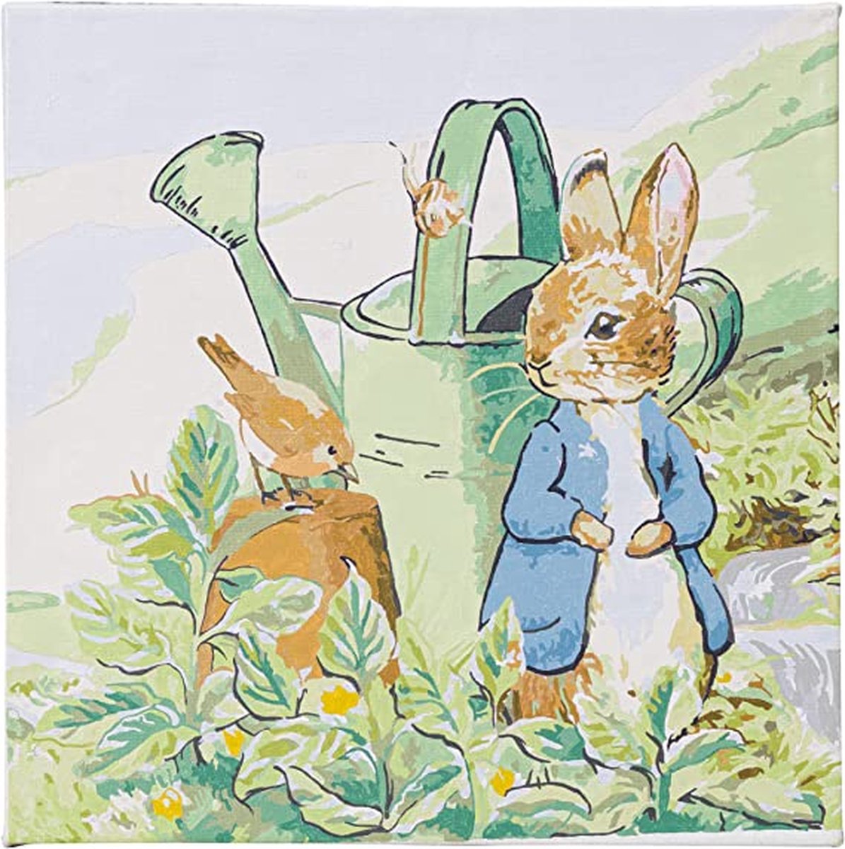 Schilderen op nummer Peter Rabbit and Robin (30x30cm) Craft Buddy