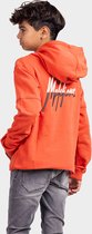 Jongens hoodie Split essentials - Roest / Ijzer grijs