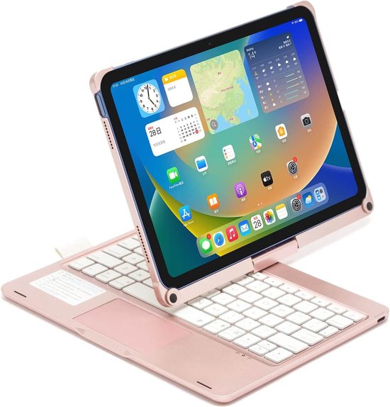 Housse de clavier pour iPad 2022 (10e génération), Coque iPad 2022 10,9  pouces avec