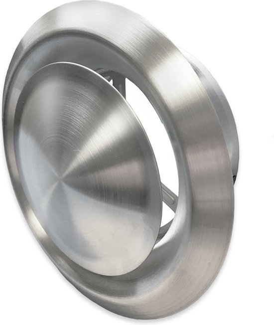 Vanne d'extraction de grille - acier inoxydable - Ø 125 mm