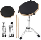 Luxe drumstel - zwart - 12 inch - dubbelzijdig