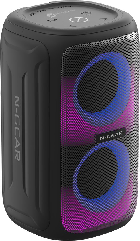 N-GEAR LGP Juke 101 - Bluetooth Speaker - Partybox - Waterproof - Zwart