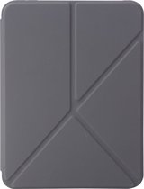 Shop4 - Geschikt voor iPad mini (2021) Hoes - Origami Smart Book Cover Grijs